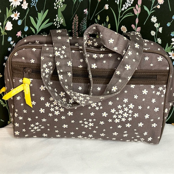 thirtyone Bags Thirty One Travel Organizer Bag Gray White Floral
